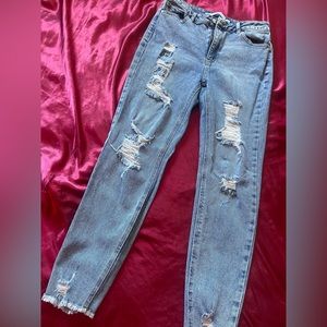 Tinseltown blue ripped jeans